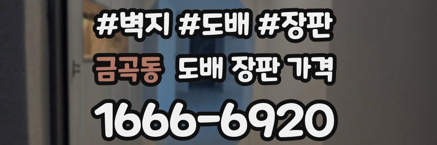 금곡동 도배 장판 가격