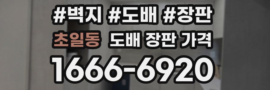 초일동 도배 장판 가격