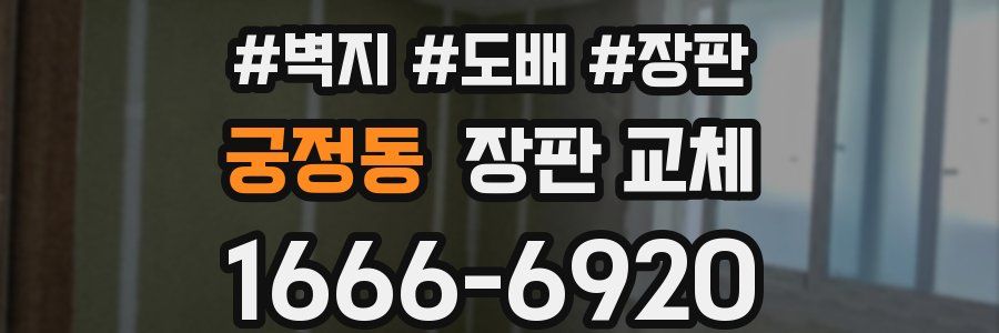 궁정동 장판 교체