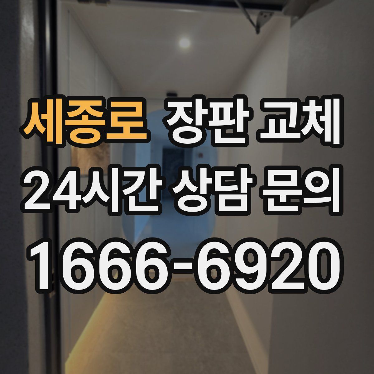 세종로 장판 교체