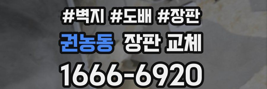권농동 장판 교체