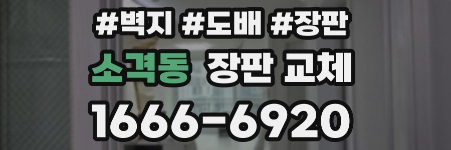 소격동 장판 교체