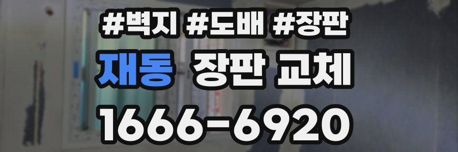 재동 장판 교체