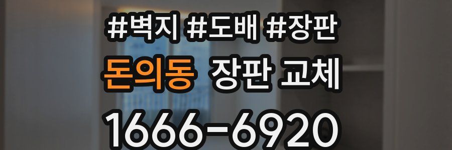 돈의동 장판 교체