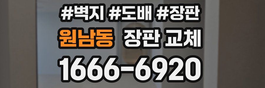 원남동 장판 교체