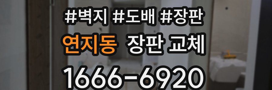 연지동 장판 교체