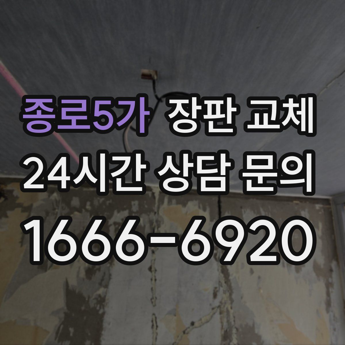 종로5가 장판 교체