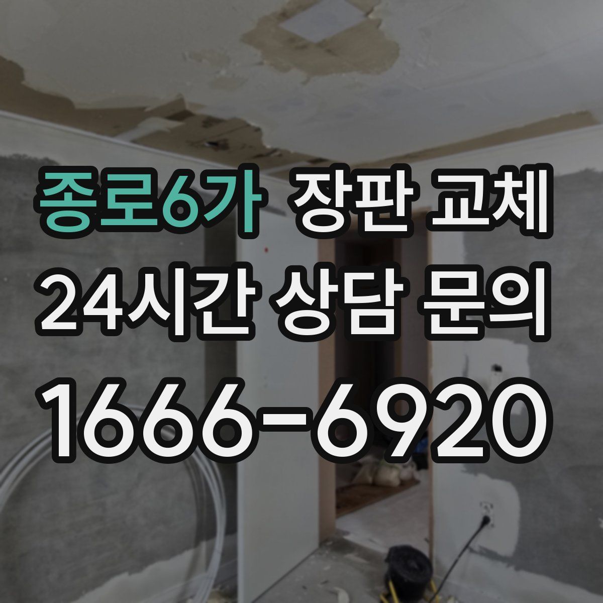 종로6가 장판 교체