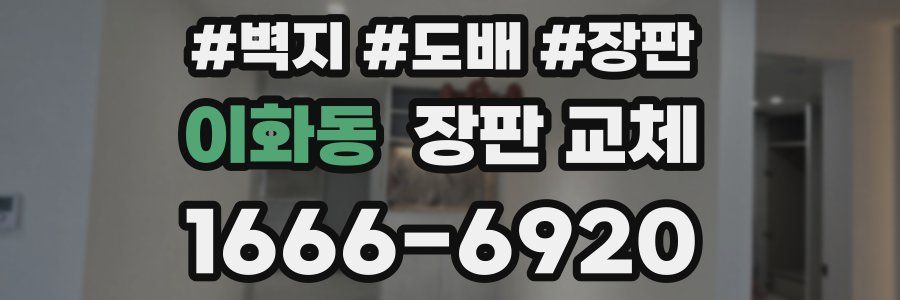 이화동 장판 교체