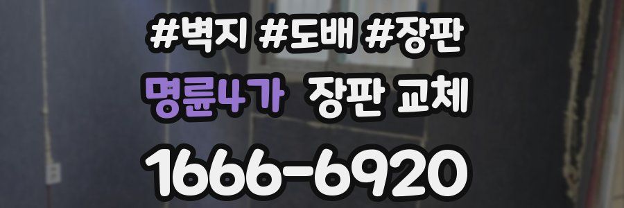 명륜4가 장판 교체