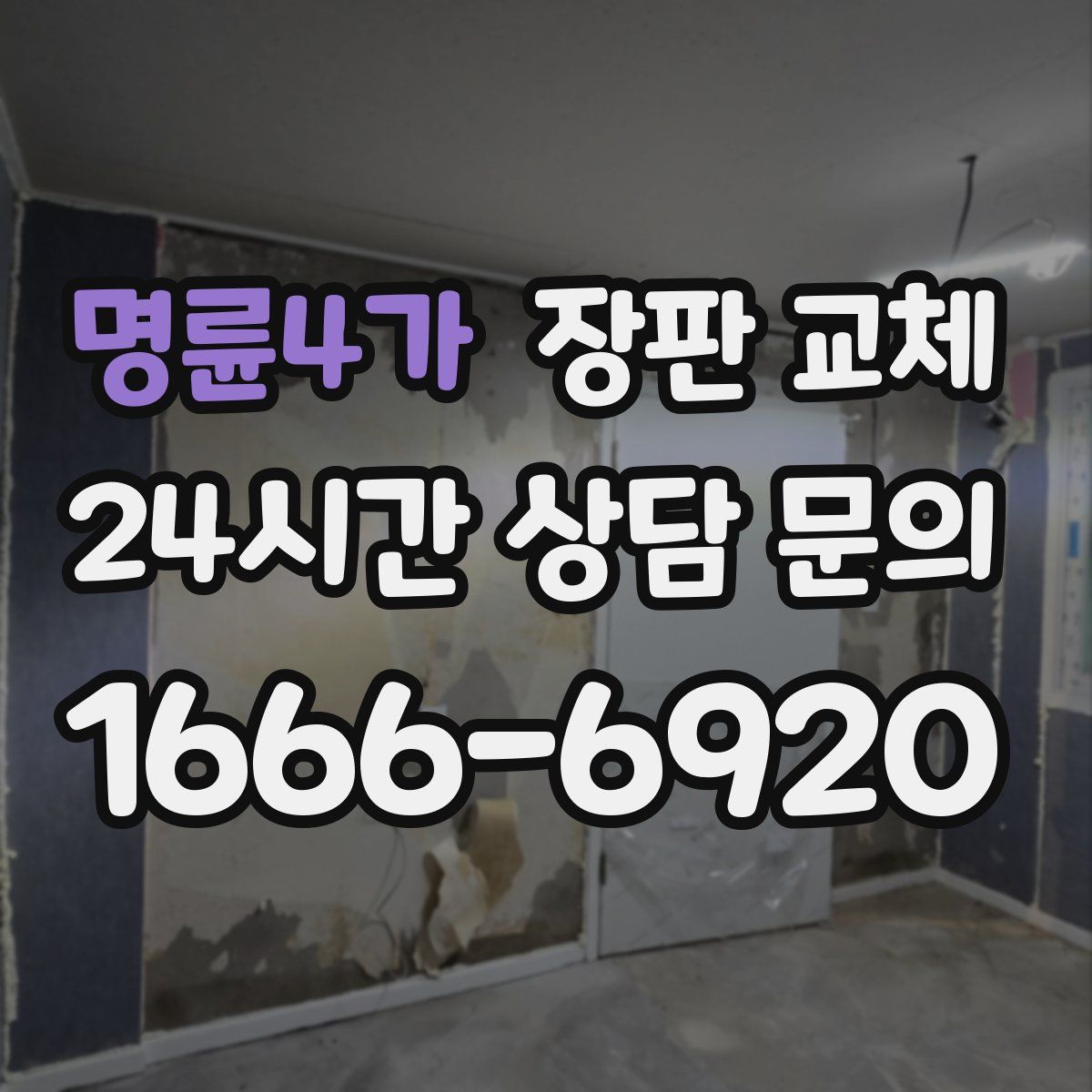 명륜4가 장판 교체