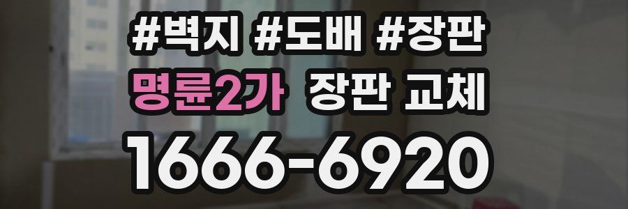 명륜2가 장판 교체
