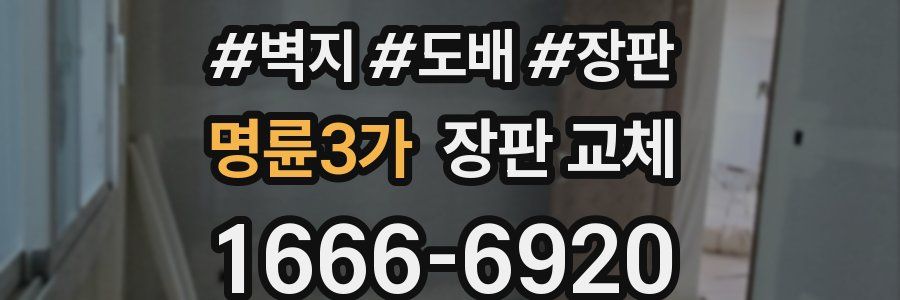 명륜3가 장판 교체