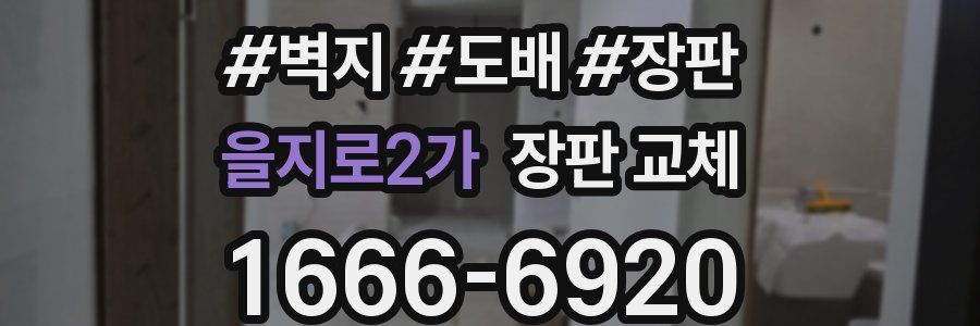 을지로2가 장판 교체