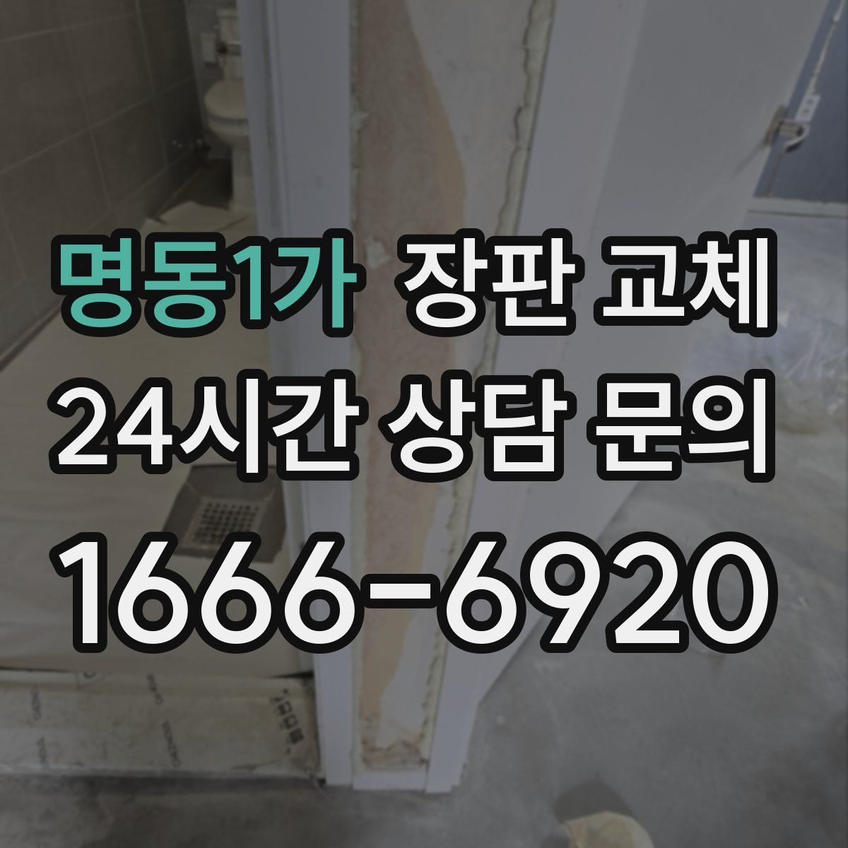 명동1가 장판 교체