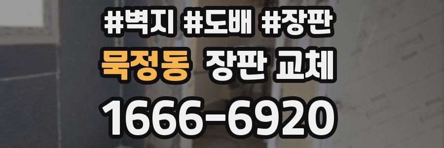 묵정동 장판 교체