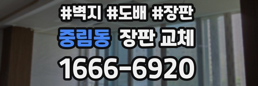 중림동 장판 교체