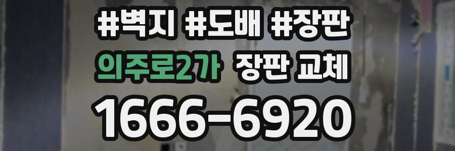의주로2가 장판 교체