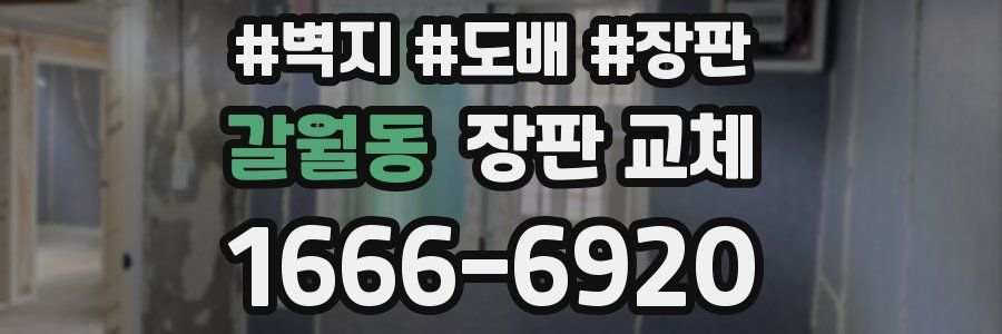 갈월동 장판 교체