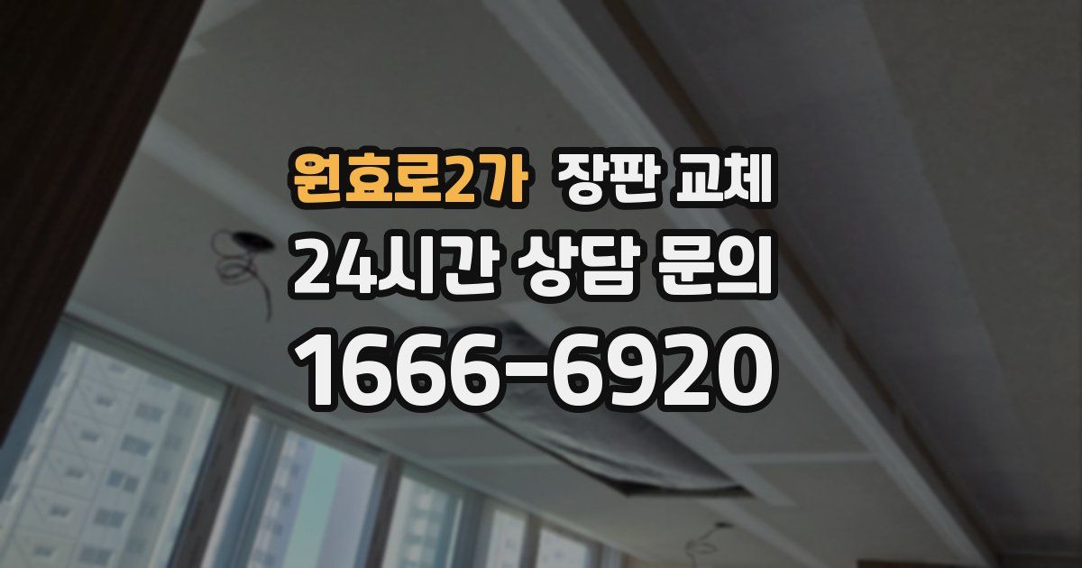 원효로2가 장판 교체