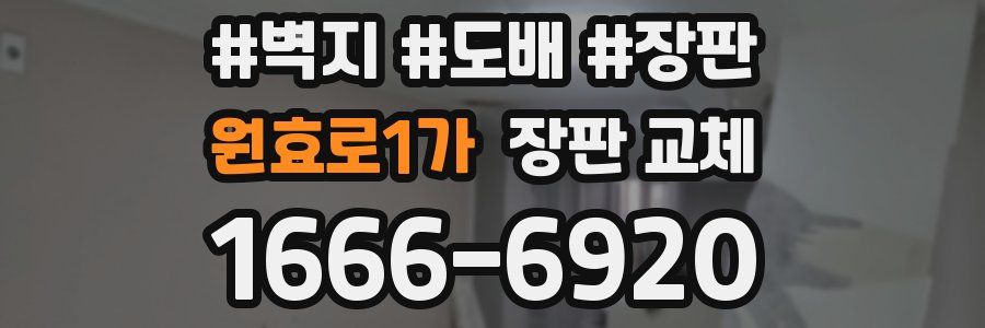 원효로1가 장판 교체