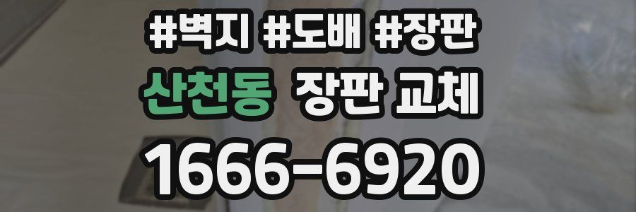 산천동 장판 교체