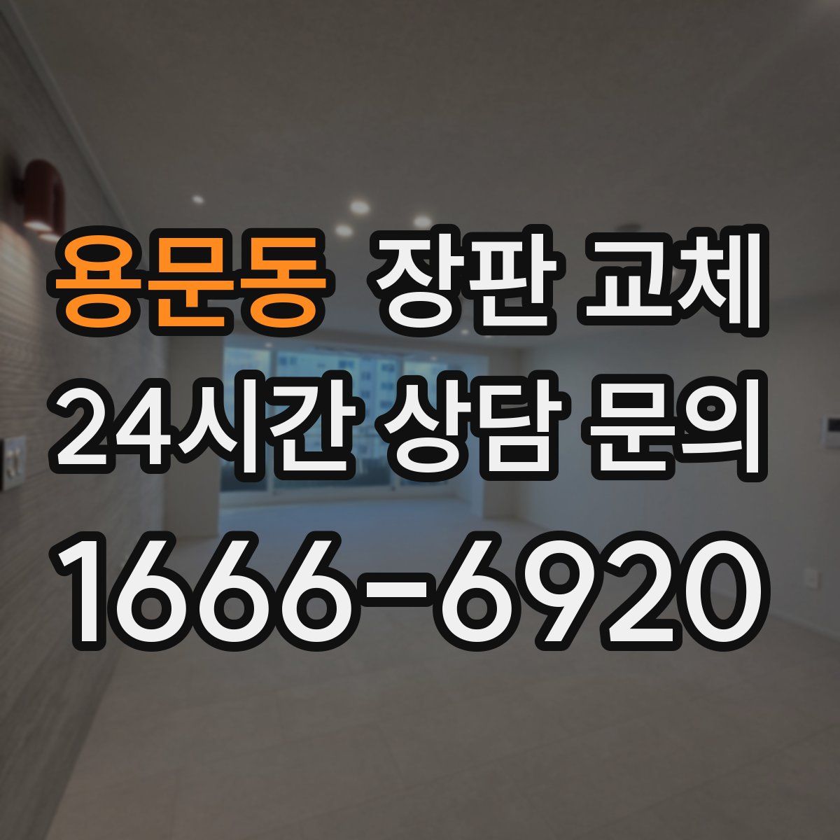 용문동 장판 교체
