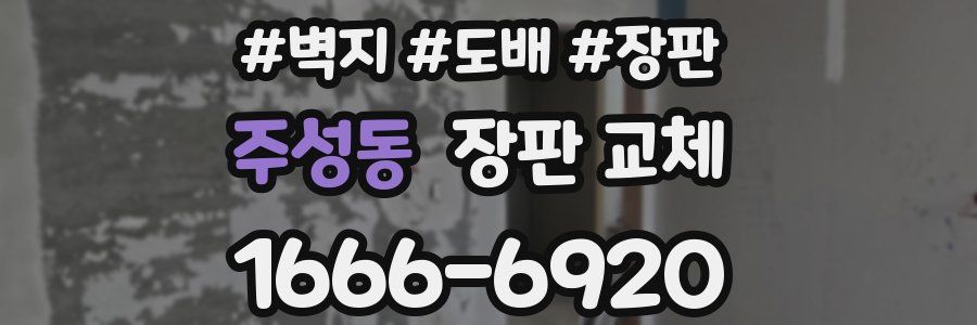 주성동 장판 교체