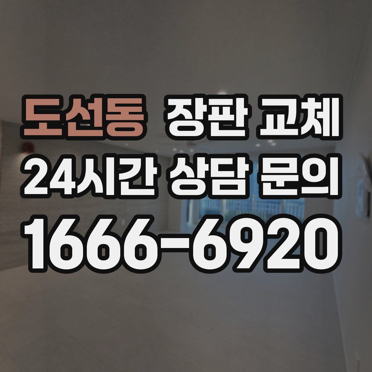 도선동 장판 교체