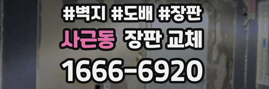 사근동 장판 교체