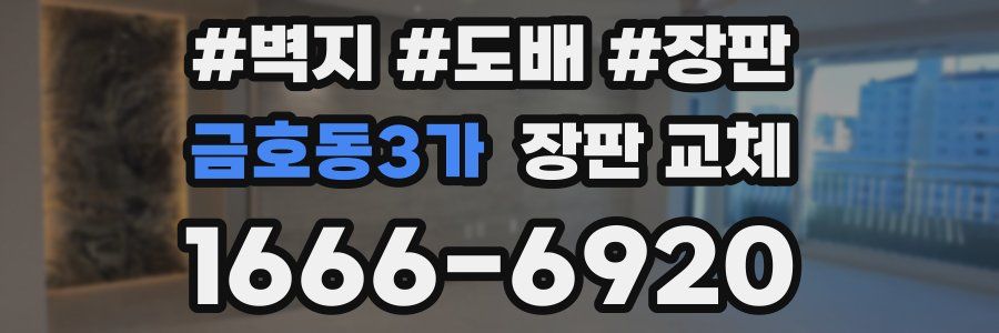 금호동3가 장판 교체