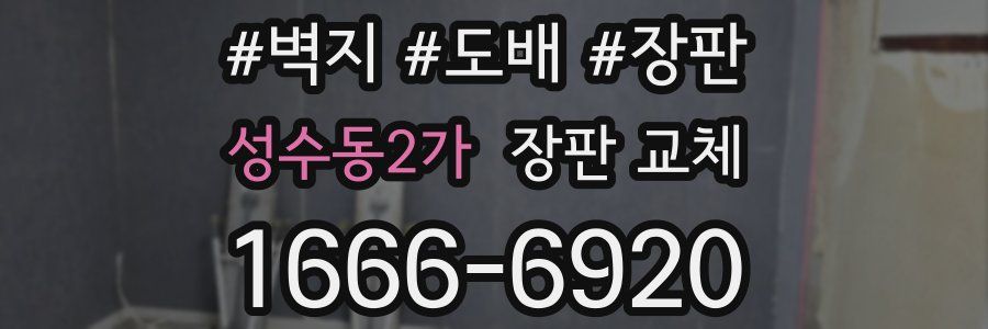 성수동2가 장판 교체