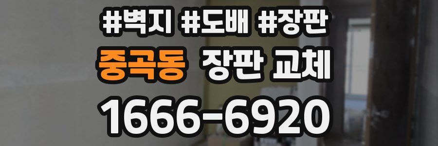 중곡동 장판 교체
