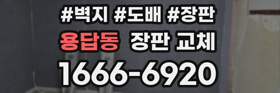 용답동 장판 교체
