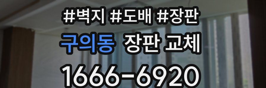 구의동 장판 교체