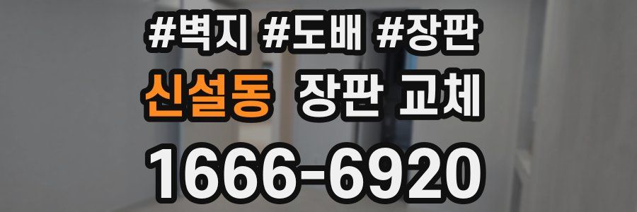 신설동 장판 교체