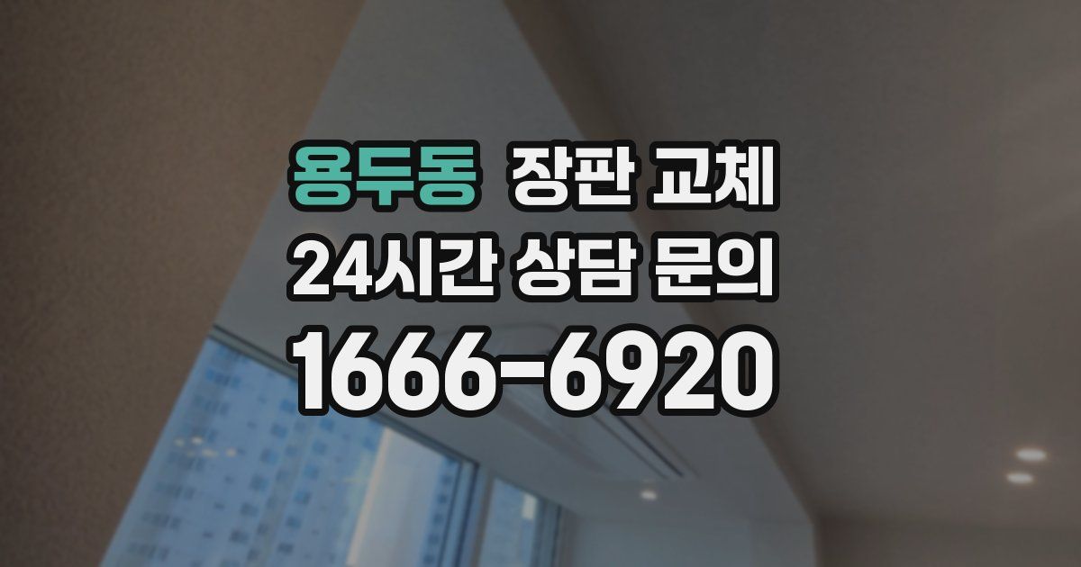 용두동 장판 교체