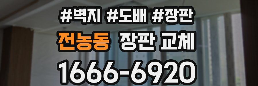 전농동 장판 교체