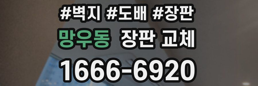 망우동 장판 교체