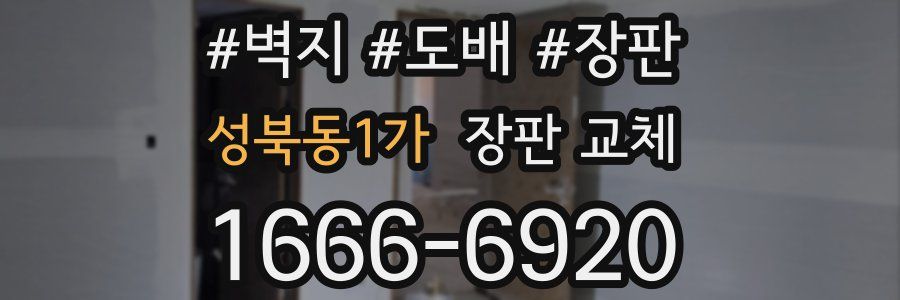 성북동1가 장판 교체