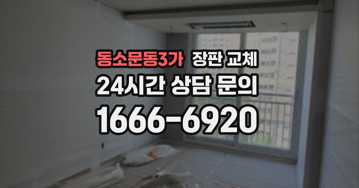 동소문동3가 장판 교체