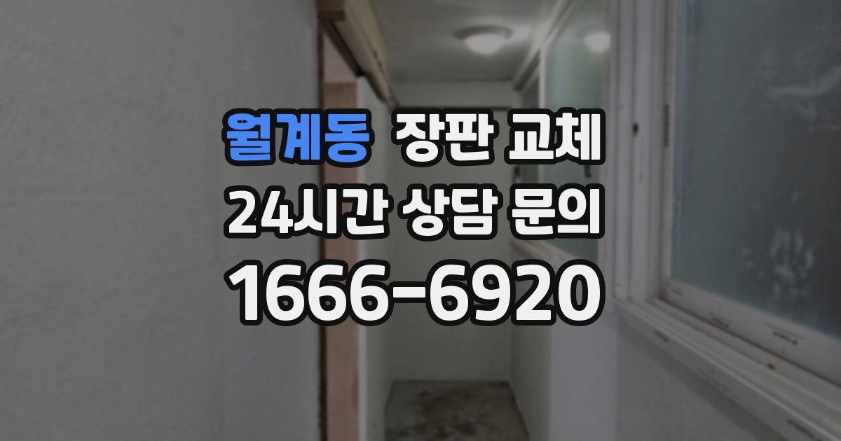 월계동 장판 교체