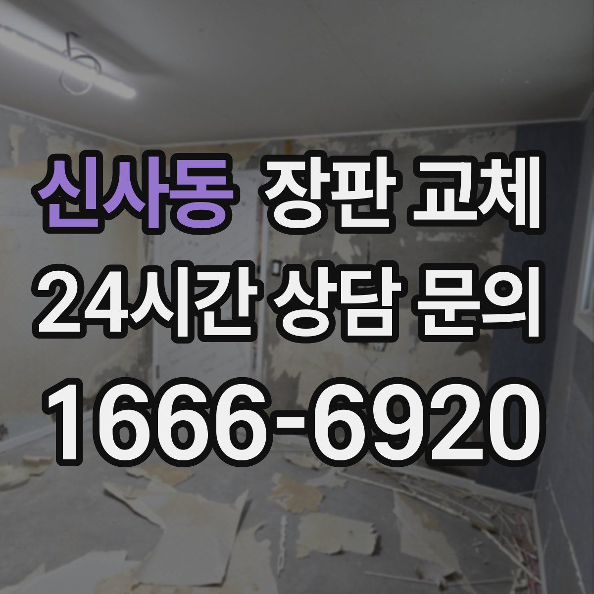 신사동 장판 교체
