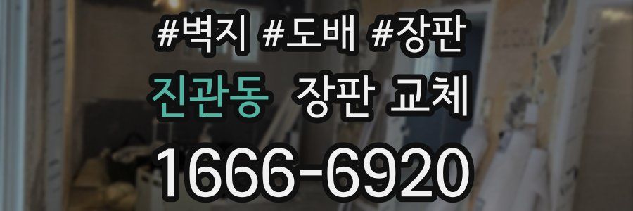 진관동 장판 교체