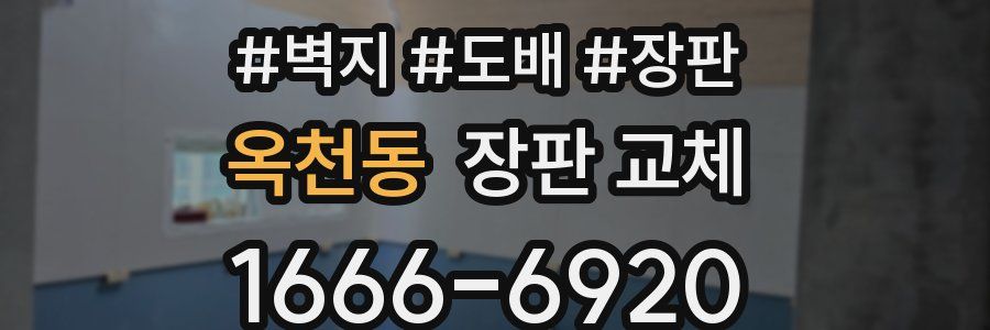 옥천동 장판 교체