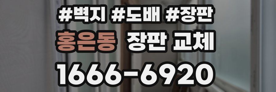 홍은동 장판 교체
