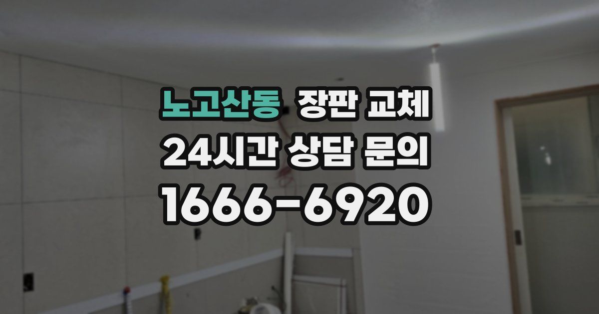 노고산동 장판 교체