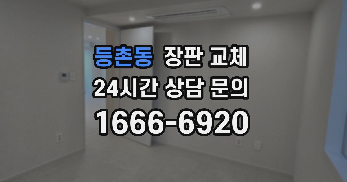 등촌동 장판 교체