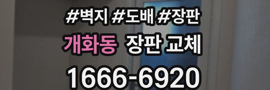 개화동 장판 교체