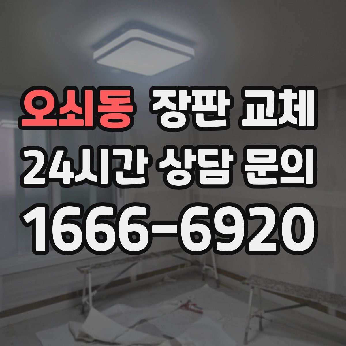 오쇠동 장판 교체